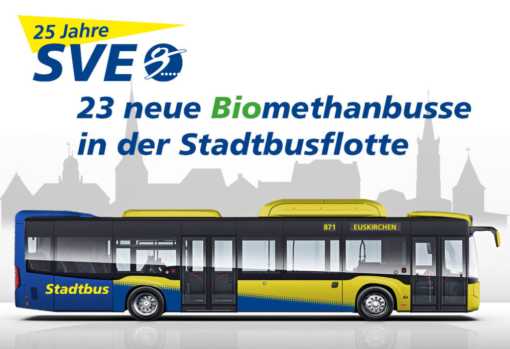 23 neue Biomethanbusse in der Stadtbusflotte